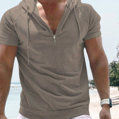 Kaleb® | Summer Men'S Sports T-Shirt With Hood