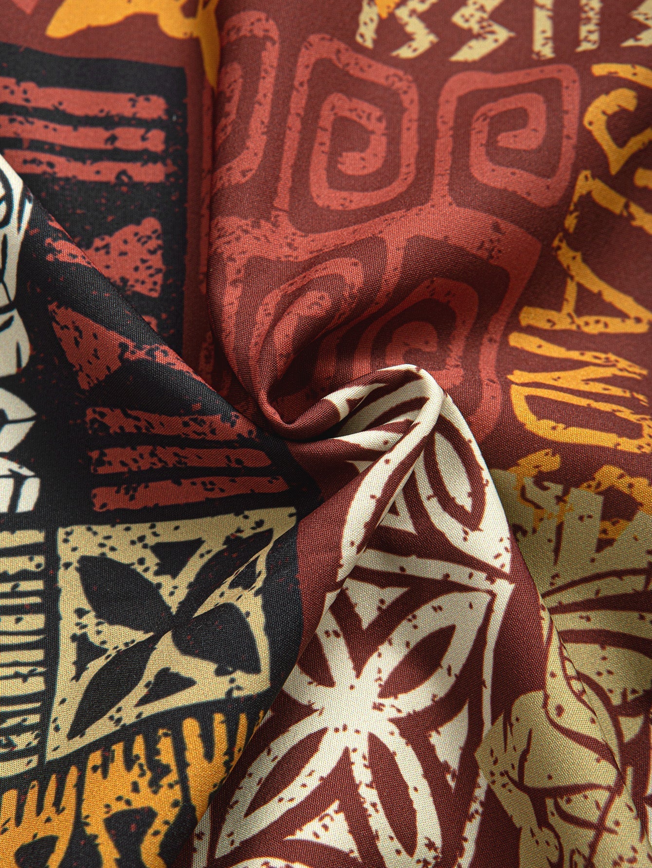 Ismael® | Pineapple Ethnic Hawaii Print Button Up Shirt