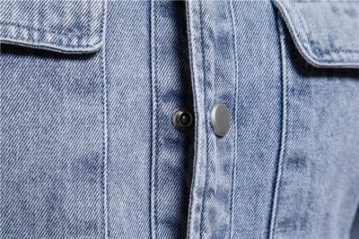 Dexter® | Washed Denim Overshirt With Pockets
