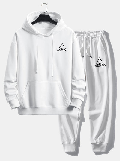 Lionel® | Triangle Mountain Print Relax Fit Hoodie & Jogging Pants