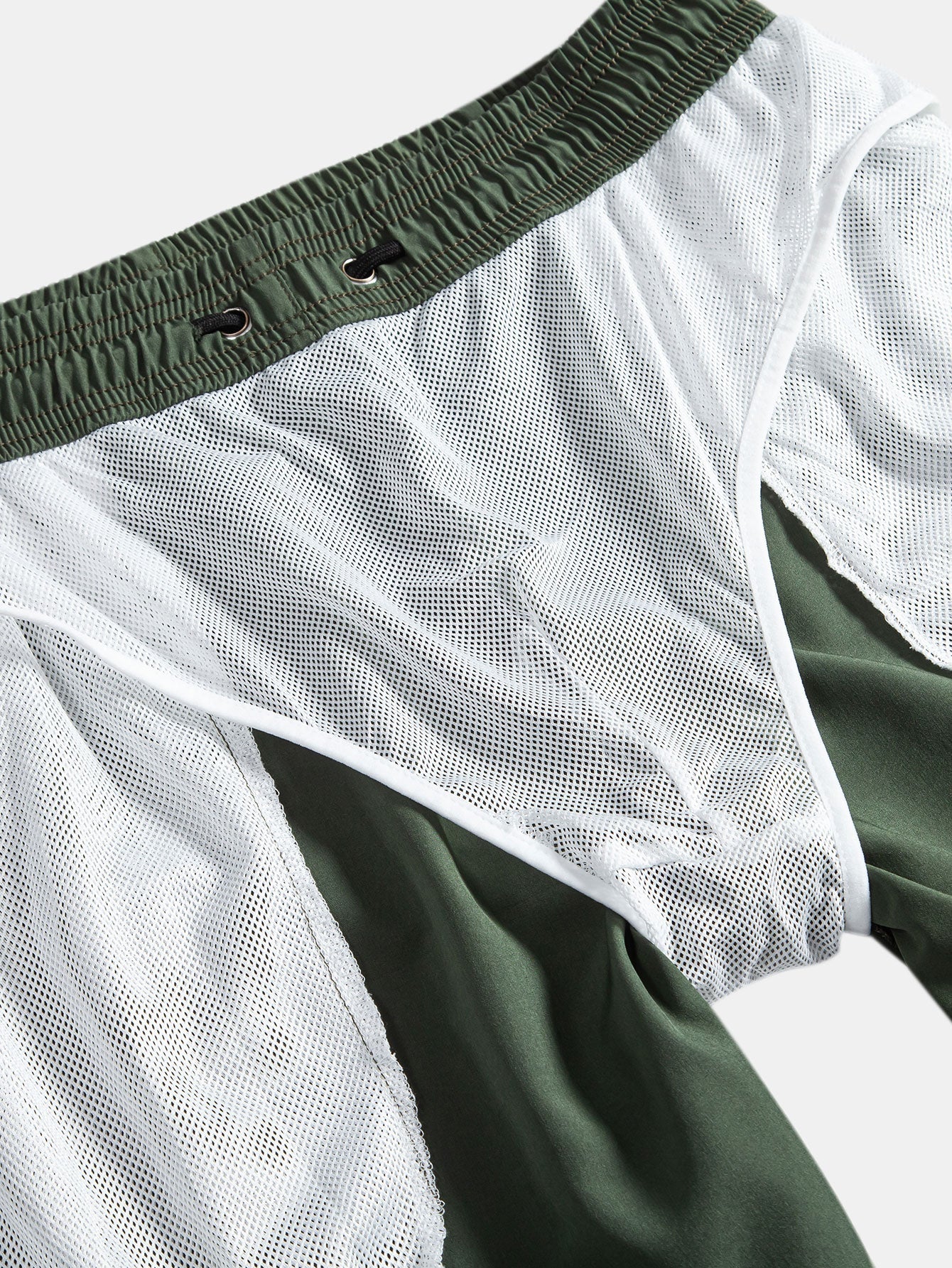 Edward® | Palm Tree Color Block Print Button Up Shirt & Swim Shorts