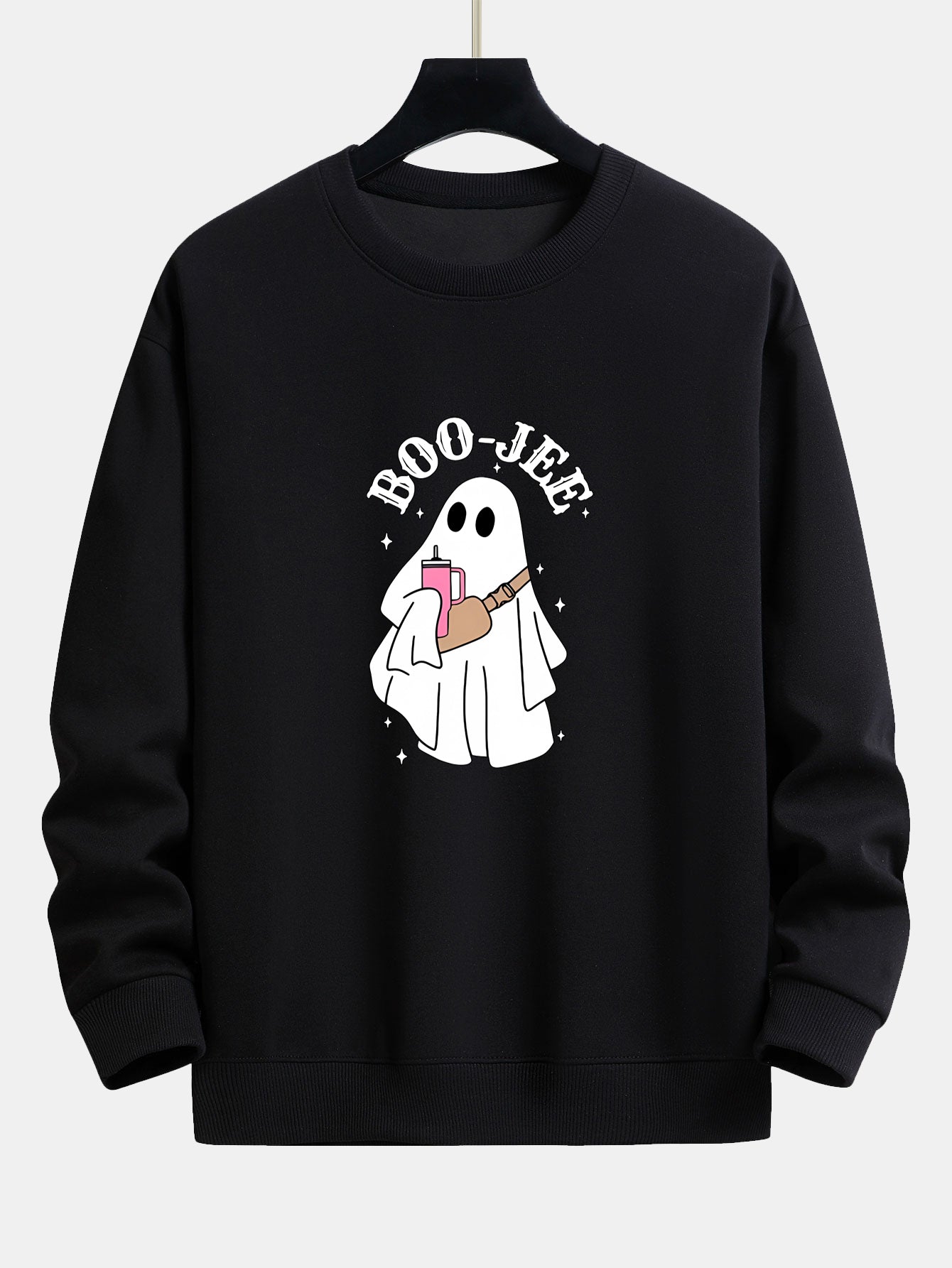 Breogán® | BOO JEE Ghost Print Relax Fit Sweatshirt