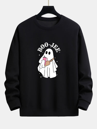 Breogán® | BOO JEE Ghost Print Relax Fit Sweatshirt