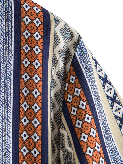 Arye® | Ethnic Geometry Print Shirt