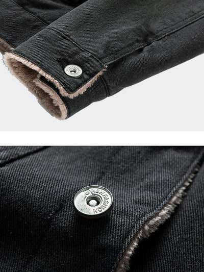 Lachlan | Regular Fit Faux Fur Lined Denim Jacket
