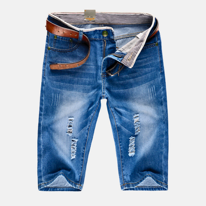 Adalgiso® | Ridge Distressed Denim Shorts