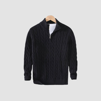 Bialas® | MV Thick Half Zipper Cotton Sweater