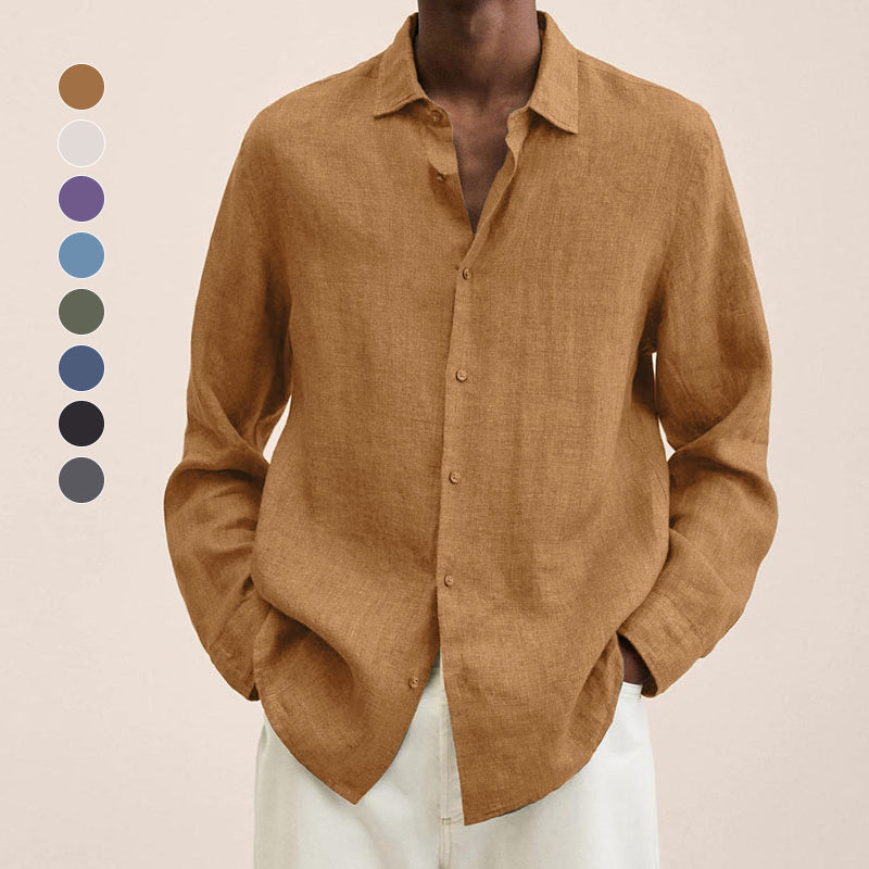 Delano® | Men'S Regular Fit Linen Shirt