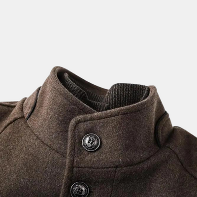 Lando | Thick wool trench coat for men