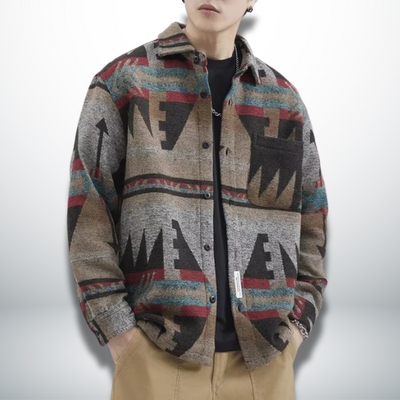 Atilio® | Warm shirt with ethnic design