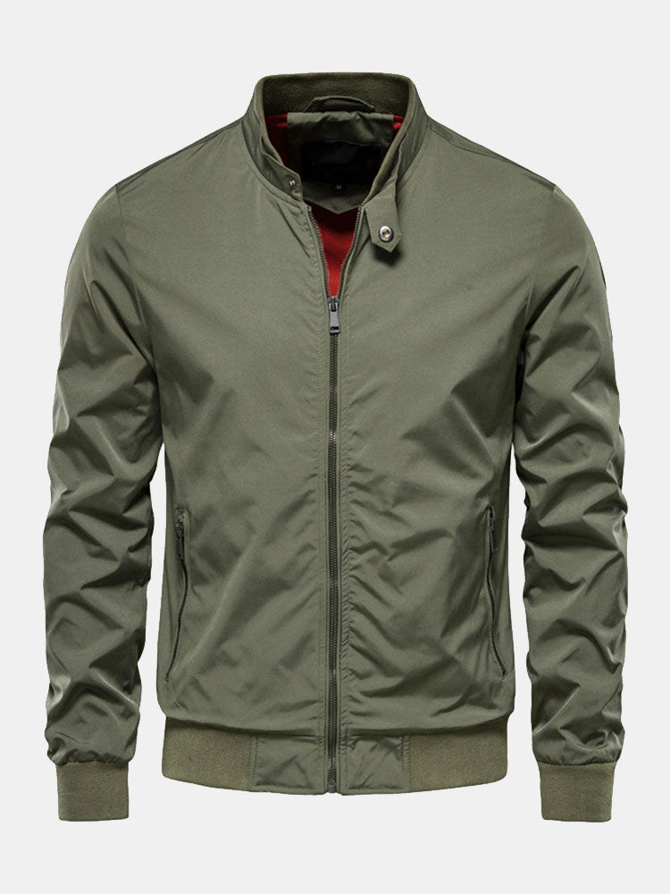Erick® | Stand Collar Zip Up Jacket