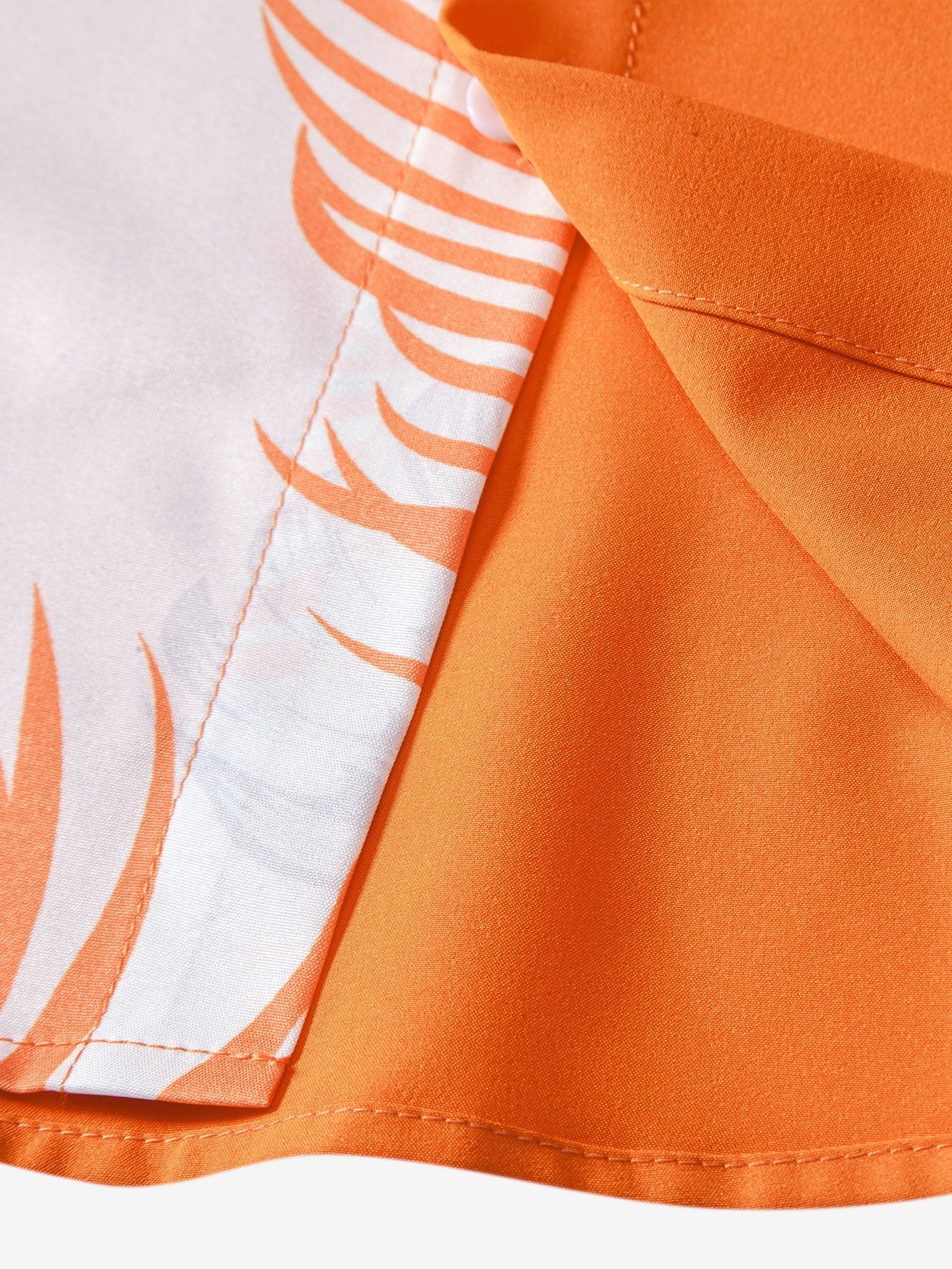 Maclovio® | Leaf Print Patchwork Button Up Shirt