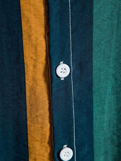 Silvio® | Colored Striped Button Up Shirt