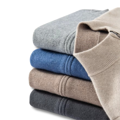Vasco® | Premium Zipper Cashmere Cardigan
