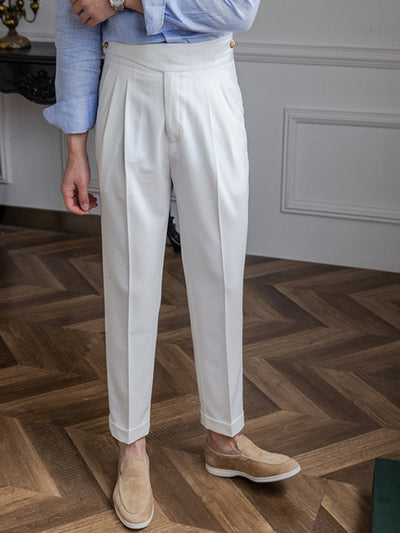 Bhavna® | MV Retro Italian Casual Straight Trousers