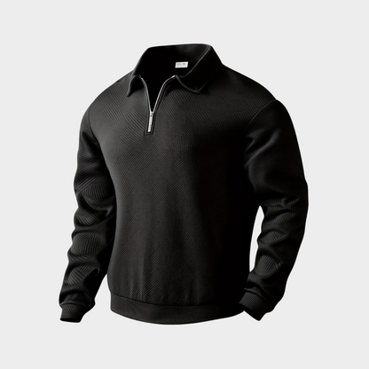Dylan® | Vintage Zip-Up Sweater With Geometric Pattern