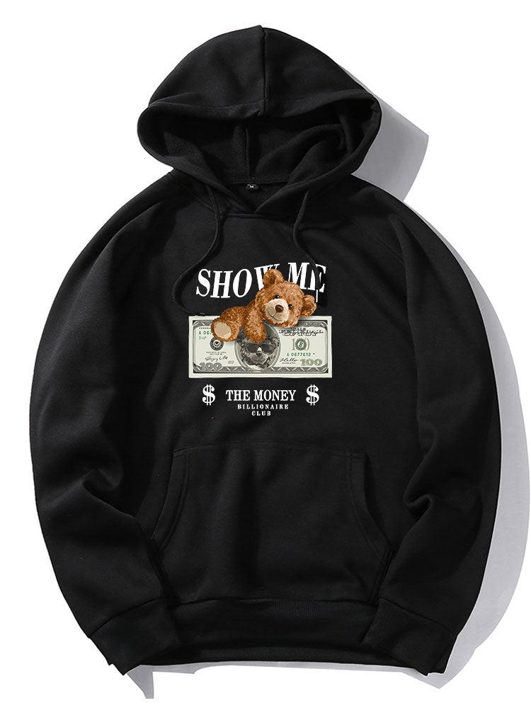 Elvis | Money Bear Print Hoodie