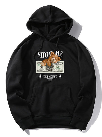 Elvis | Money Bear Print Hoodie