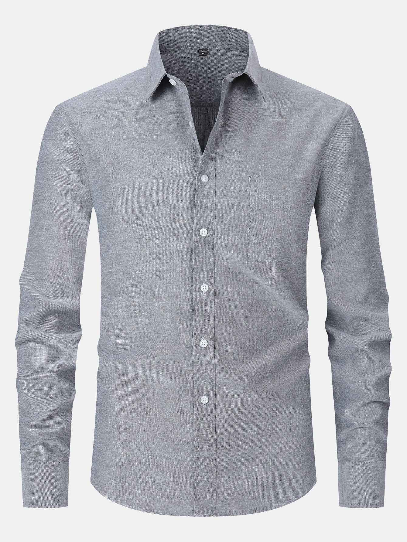 Fulvio® | Long Sleeve Pocket Button Up Oxford Shirt