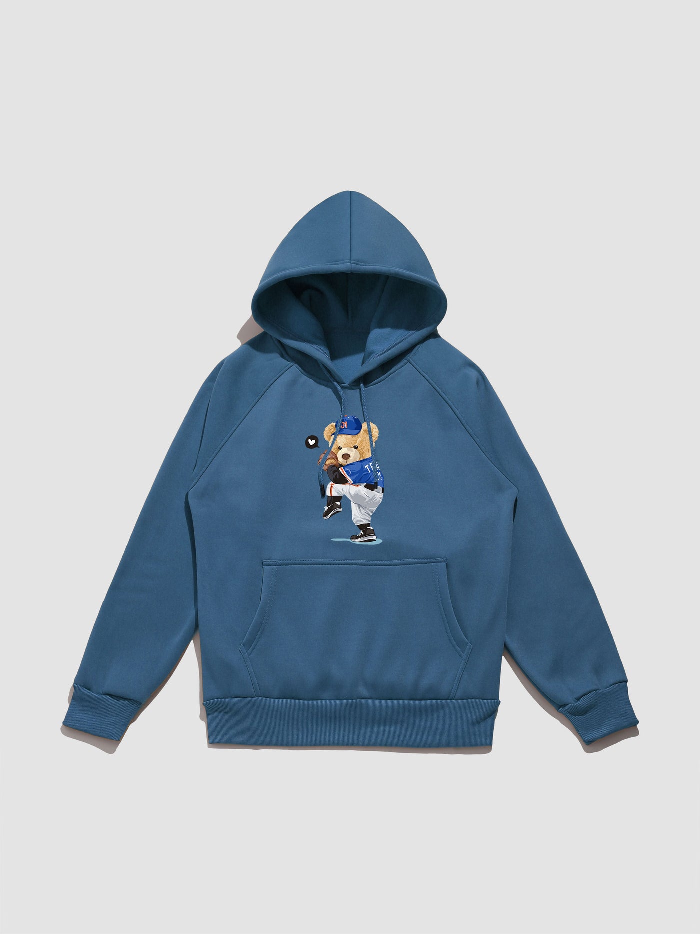 Perry | Baseball Bear Print Hoodie