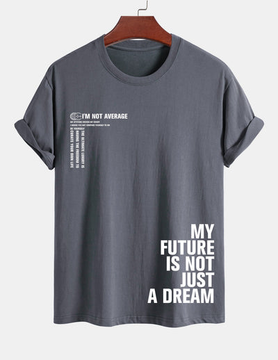 Urbano® | Positive Slogan Print Cotton T-Shirt