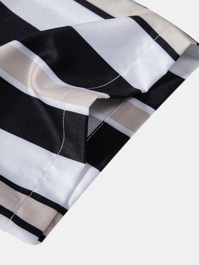 Anfernee® | Stripe Print Button Up Shirt