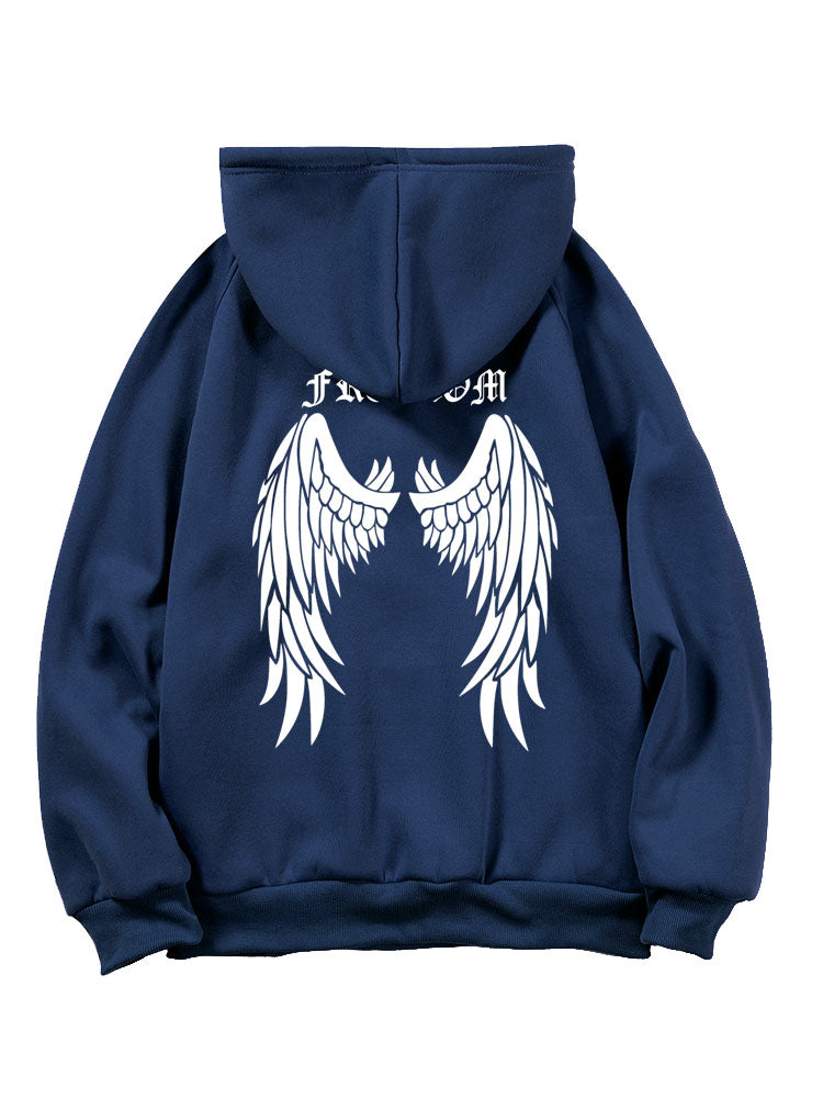 Leroy | Letter Wings Back Print Hoodie