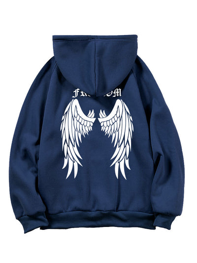 Leroy | Letter Wings Back Print Hoodie