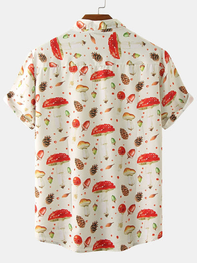 Armando® | Mushroom Pine Nuts Print Shirt