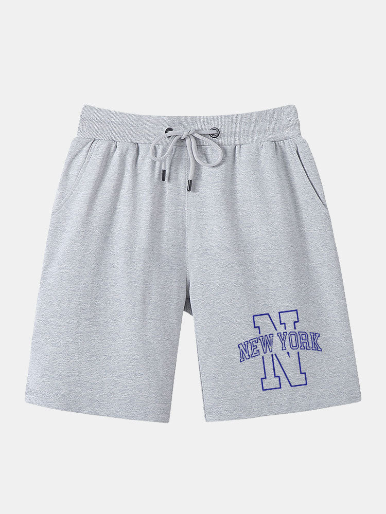 Bajzath® | New York Print Mid Length Shorts