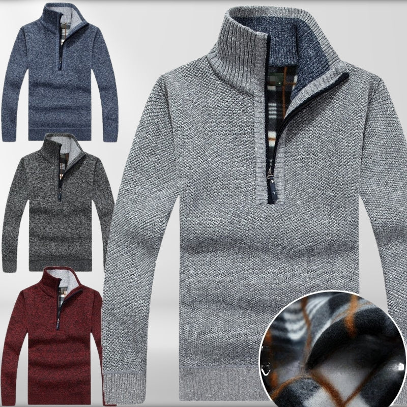Diego® | Thicker Fleece Sweater With Half Zip
