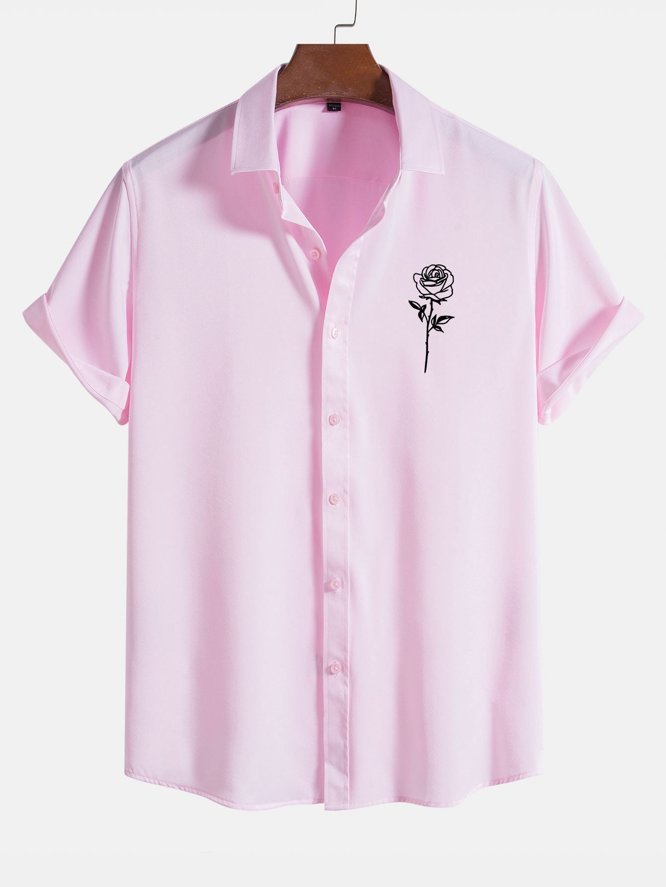 Armantino® | Rose Print Short Sleeve Shirts