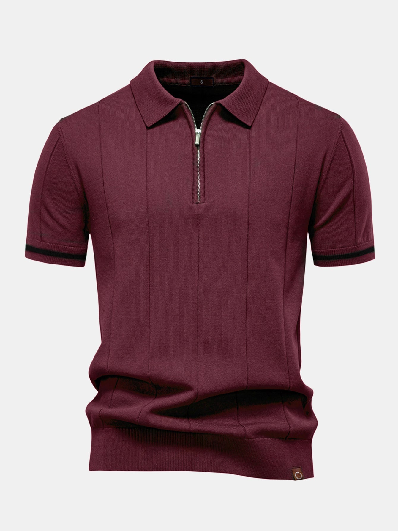 Franklin® | Contrast Trim Zipper Knit Polo Shirt