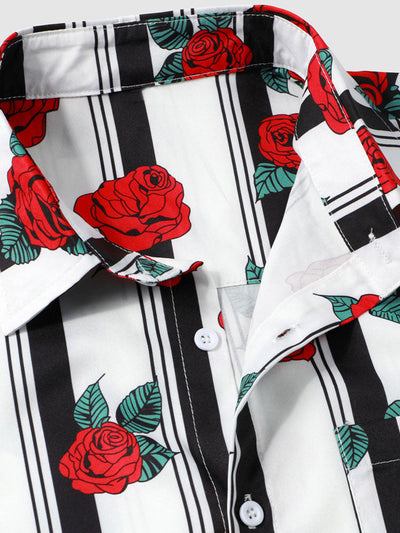 Argall® | Rose Striped Print Shirt