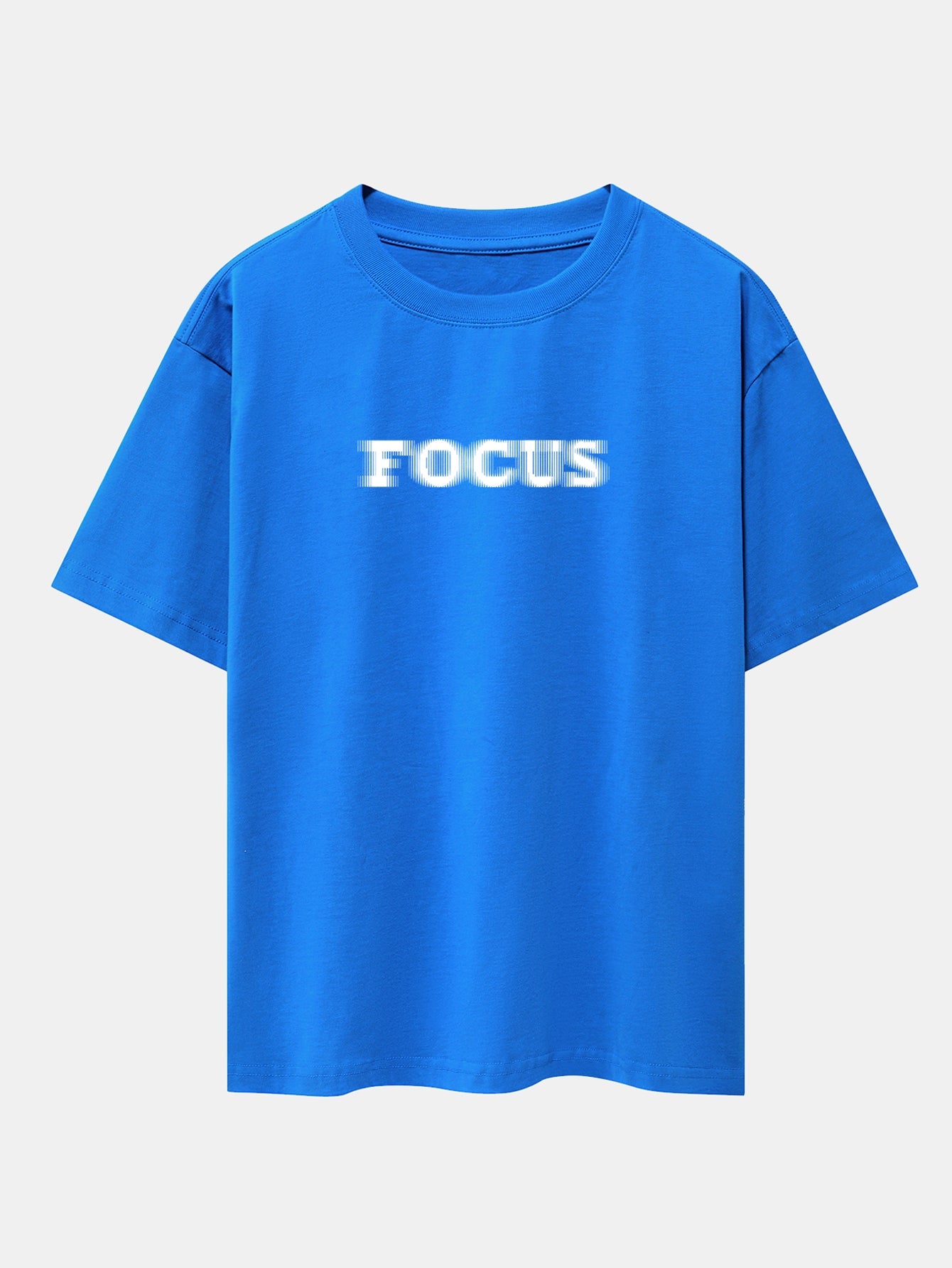 Wayne® | Vague Focus Print Drop Shoulder Oversize T-Shirt