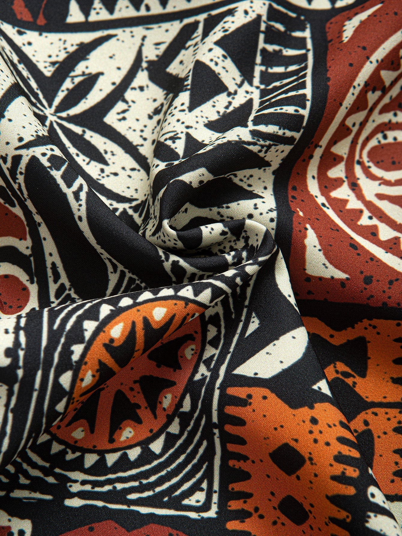 Italo® | Ethnic Geometry Print Button Up Shirt