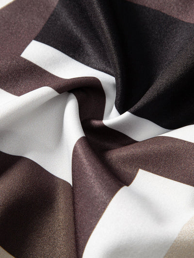 Magín® | Geometry Colorblock Print Button Up Shirt