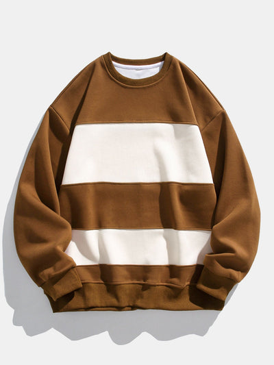 Arminius® | Relax Fit Color Block Crew Neck Sweatshirt