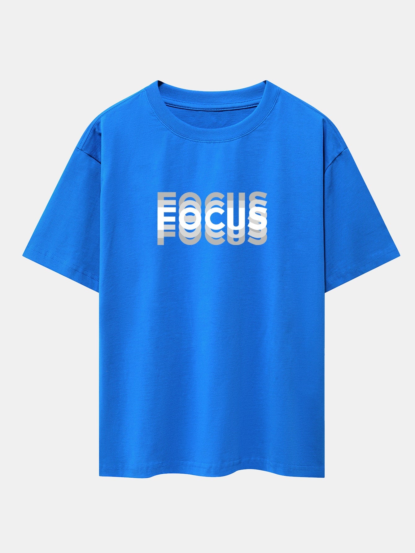 Christopher® | Focus Slogan Print Drop Shoulder Oversize T-Shirt