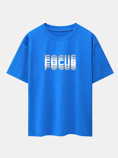 Cooper® | Focus Slogan Print Drop Shoulder Oversize T-Shirt