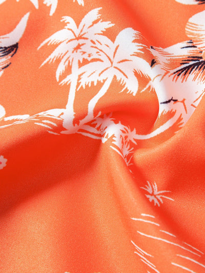 Maimón® | Palm Tree Tropical Flora Print Button Up Shirt