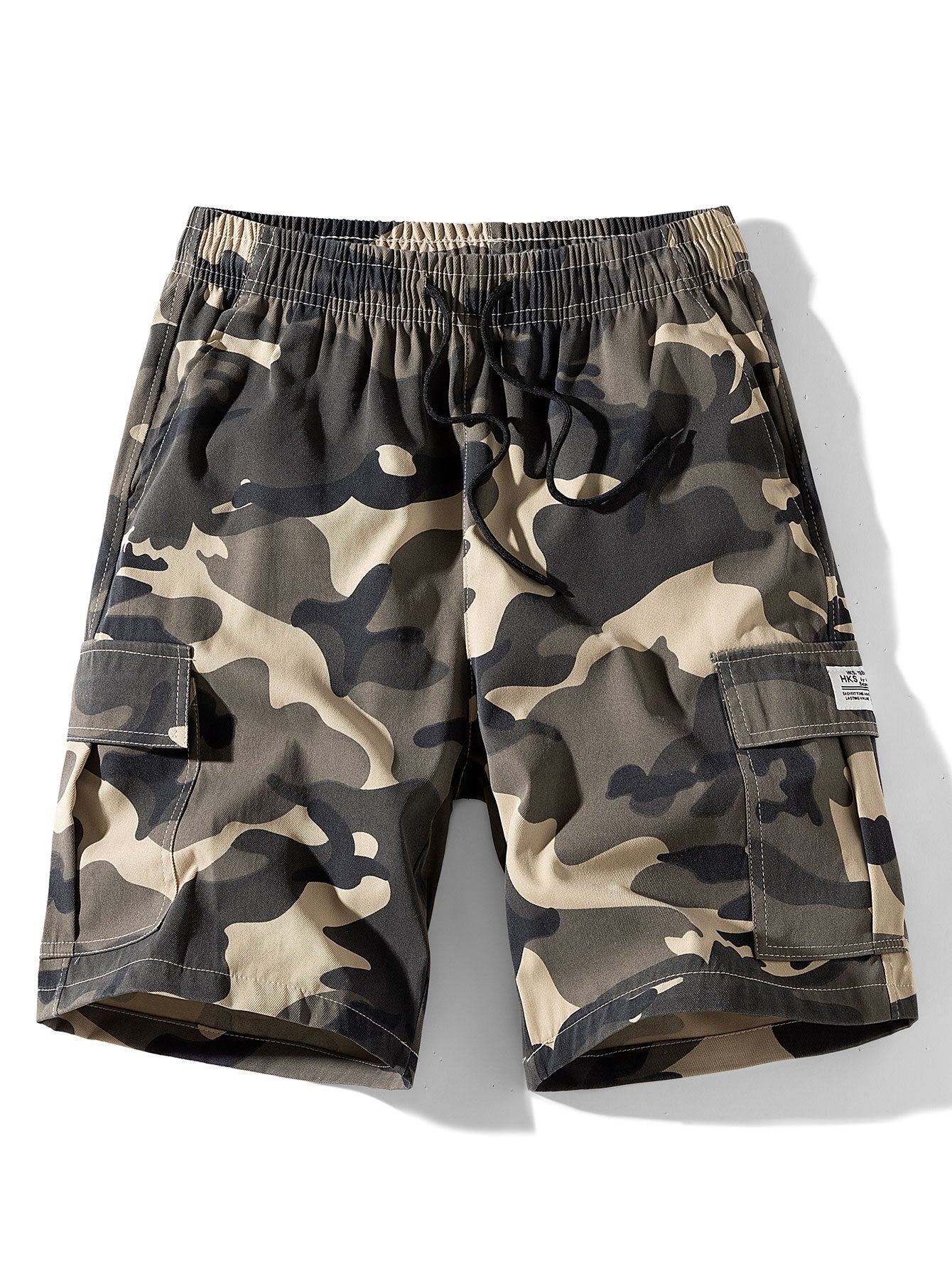 Alfonso | Camouflage Drawstring Cargo Shorts