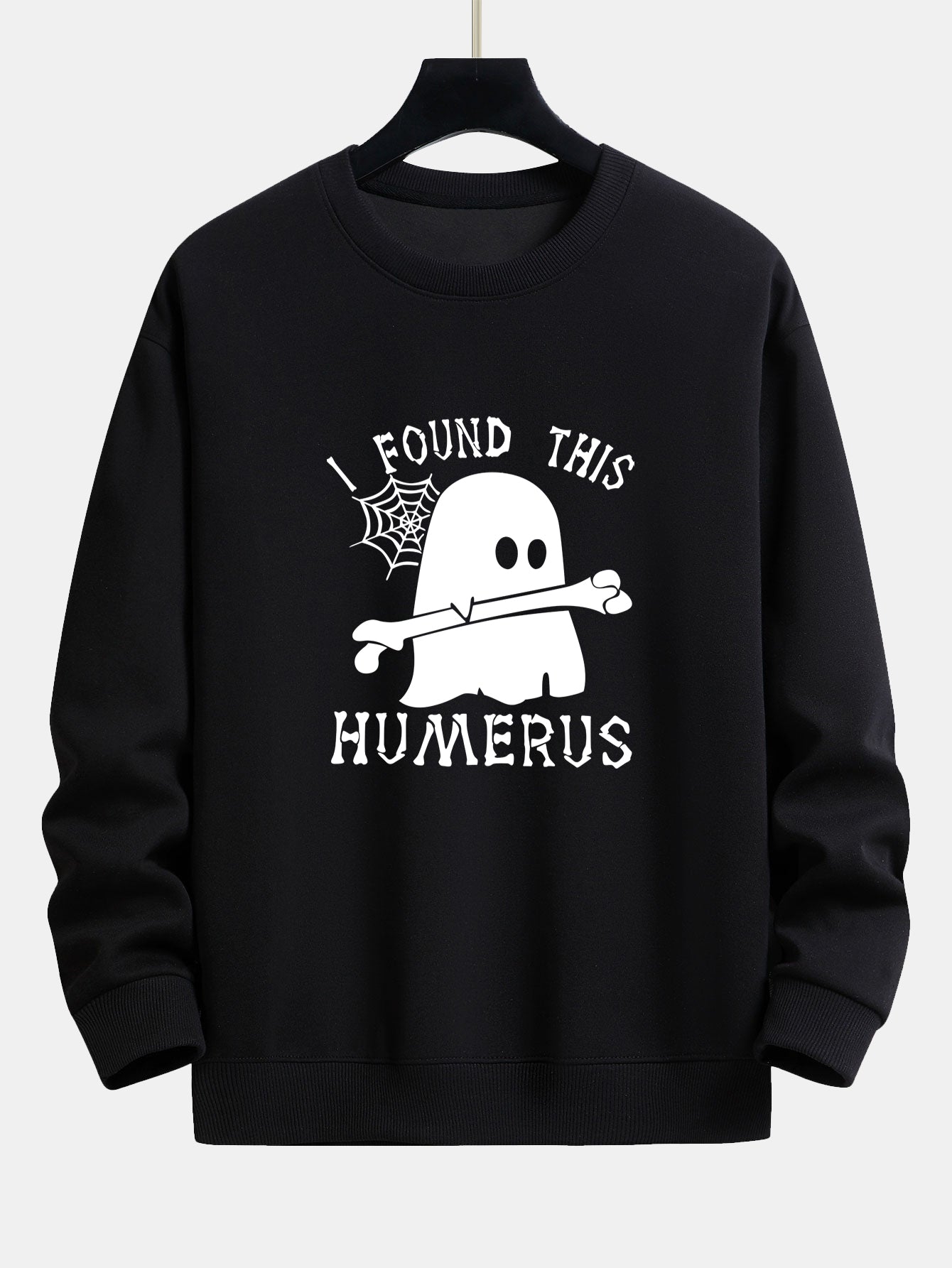 Celedonio® | Ghost Found This Humerus Print Relax Fit Sweatshirt