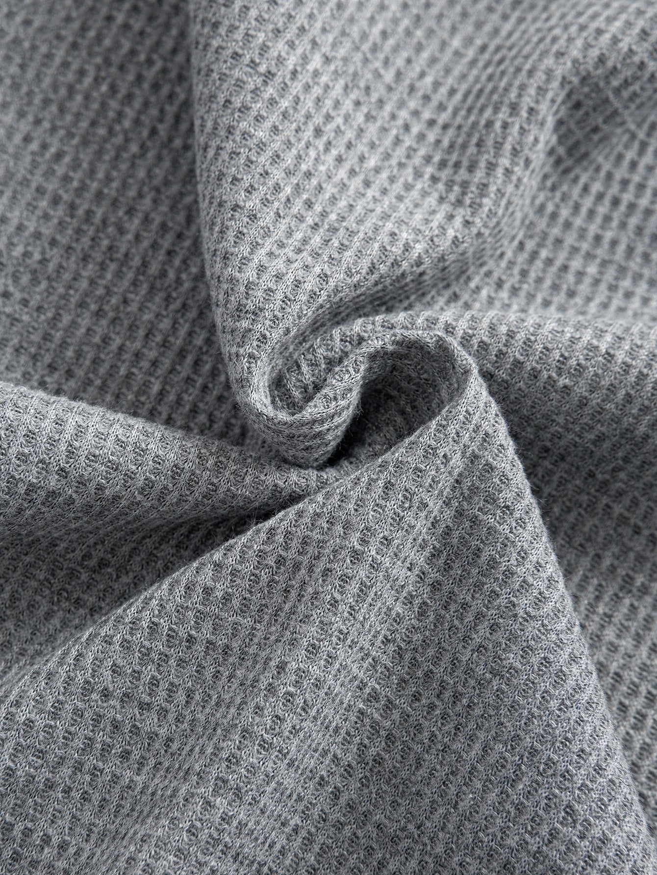 Edmundo® | Contrast Waffle Half Open Hooded Vest