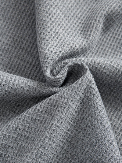 Edmundo® | Contrast Waffle Half Open Hooded Vest