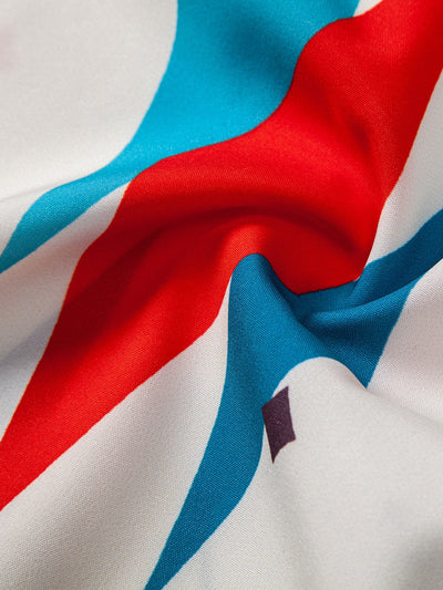 Manuel® | Atomic Geometric Print Button Up Shirt