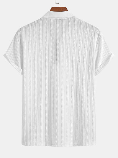 Dallas® | Textured Zipper Polo