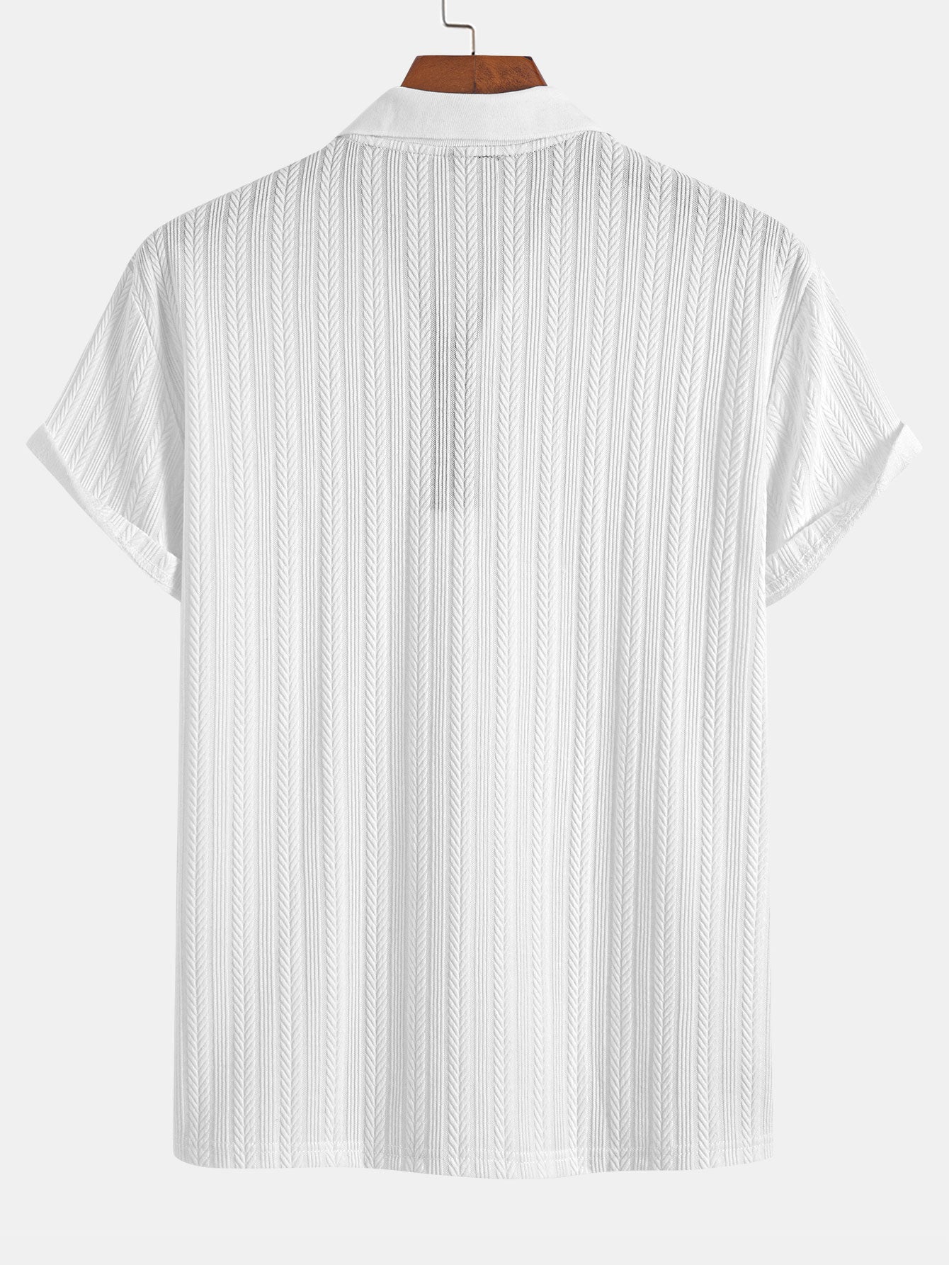 Devon® | Textured Zipper Polo