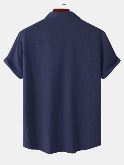 Alver® | Man Button Up Shirt With Patch Pockets