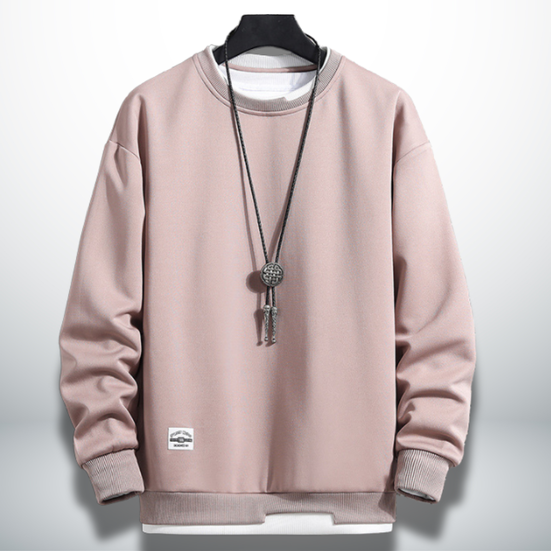Benedicto® | Comfortable and practical sweatshirt in solid colour